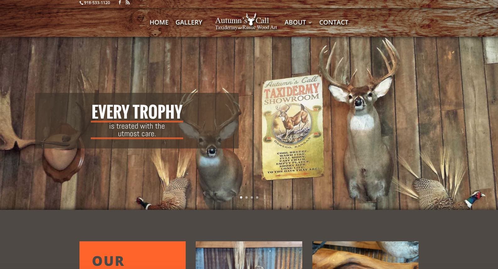 Autumn’s Call Taxidermy & Rustic Wood Decor