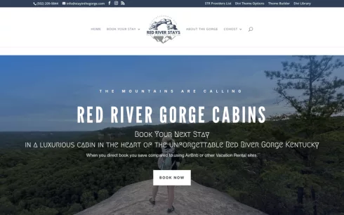 Red River Gorge Cabins for Rent Website